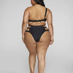 Fashion To Figure Karlee One Shoulder Cutout Bikini Top