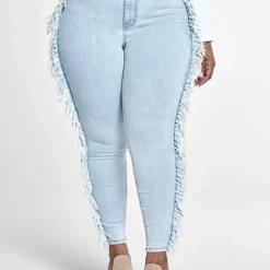 Fashion To Figure High Rise Ankle Length Skinny Jeans With Side Fringe 9 Fashion To Figure High Rise Ankle Length Skinny Jeans With Side Fringe -Pleasures SHOP x ee34ff94 3b0d 45d5 8e9b 07ee7d610a1b