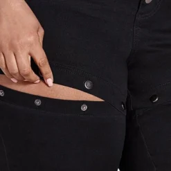 Fashion To Figure High Rise Snap Button Straight Leg Jeans -Pleasures SHOP x ee6b51a0 eee3 403c a50f 6b728f3459d2