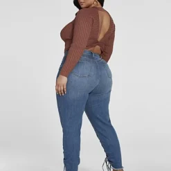 Fashion To Figure Ana Twist Back Detail Sweater