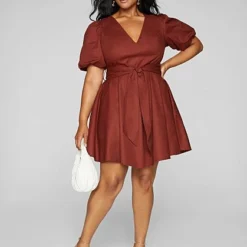 Fashion To Figure Marina Puff Sleeve Tie Waist Dress 5 Fashion To Figure Marina Puff Sleeve Tie Waist Dress -Pleasures SHOP x eee19d25 e324 4466 ae35 0a38e18df77f