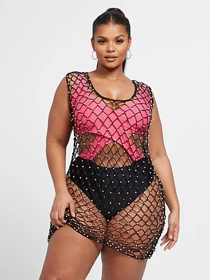 Fashion To Figure Pearl Crochet Coverup 5 Fashion To Figure Pearl Crochet Coverup - Image 5