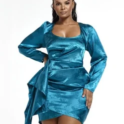 Fashion To Figure Marlena Jacquard Satin Dress 9 Fashion To Figure Marlena Jacquard Satin Dress -Pleasures SHOP x f0465372 5e04 4739 bffe ba2492ad7e85