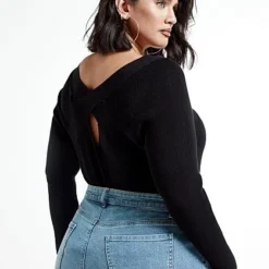 Fashion To Figure Jackie Cutout Pullover Sweater -Pleasures SHOP x f0f07daa fb0f 49a7 8ddb 9548ad508466