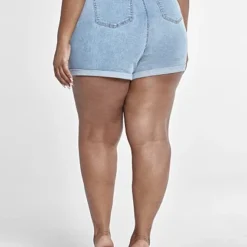 Fashion To Figure Tie Waist Destructed Cuffed Shorts With Button Fly -Pleasures SHOP x f226b18b 4eea 40dd ae3c 875bc652a42b