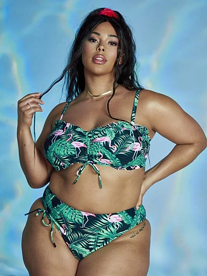 Fashion To Figure Brianna Ruched Bikini Bottom - Tabria Majors X FTF 3 Fashion To Figure Brianna Ruched Bikini Bottom - Tabria Majors X FTF - Image 3