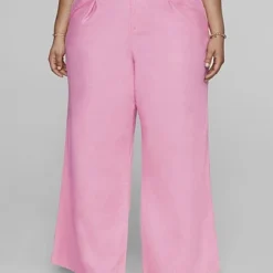 Fashion To Figure Ashlee Wide Leg Linen Pants - Gabi Fresh X FTF -Pleasures SHOP x f2d55ba8 e309 4cc9 b3b7 979961d68759