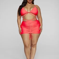 Fashion To Figure Lucia Ruched Swim Skirt