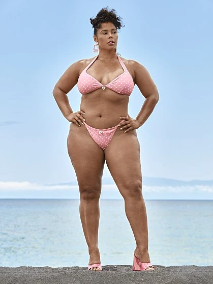 Fashion To Figure 'Agent Jones' Heart Print Bikini Thong - Tabria Majors X FTF 4 Fashion To Figure 'Agent Jones' Heart Print Bikini Thong - Tabria Majors X FTF - Image 4