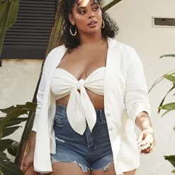 Fashion To Figure Lauren Linen Blazer -Pleasures SHOP x f59e39c7 9aab 405d af51 07ae98e16554 1