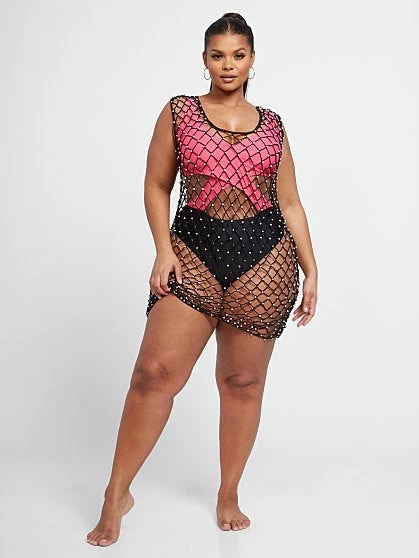 Fashion To Figure Pearl Crochet Coverup 6 Fashion To Figure Pearl Crochet Coverup - Image 6