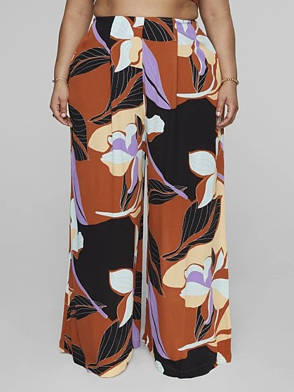 Fashion To Figure Dina Tropical Print Wide Leg Pants - Gabi Fresh X FTF 2 Fashion To Figure Dina Tropical Print Wide Leg Pants - Gabi Fresh X FTF - Image 2