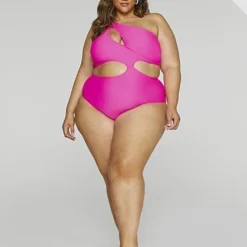 Fashion To Figure Silvana One Shoulder Cutout Monokini