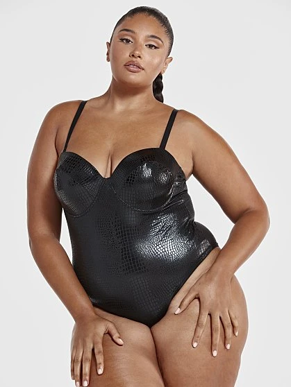 Fashion To Figure Anika Patent Leather Bodysuit 3 Fashion To Figure Anika Patent Leather Bodysuit - Image 3