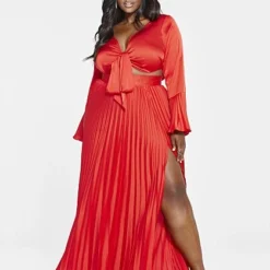 Fashion To Figure Noel Pleated Maxi Skirt - FTF LAB 007: Nzinga Imani