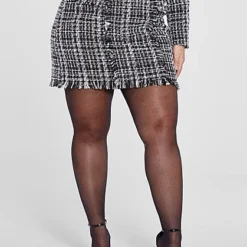 Fashion To Figure Sasha Tweed Fringe Skirt -Pleasures SHOP x f7077a4b 7353 4edc a4ef 2a23adda53b3