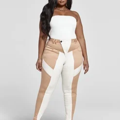 Fashion To Figure High Rise Colorblock Skinny Jeans - Short Inseam -Pleasures SHOP x f726262e cef1 447c 9aa9 130c286d2937 1