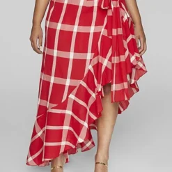 Fashion To Figure Gina Plaid Ruffle Maxi Skirt 6 Fashion To Figure Gina Plaid Ruffle Maxi Skirt -Pleasures SHOP x f7ca5f8f 76ce 47d2 9876 4546c607ee81