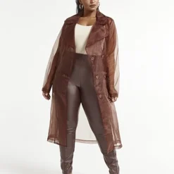 Fashion To Figure Francine Organza Trench Coat -Pleasures SHOP x f86a9d7a 311a 4d48 81b0 de839cd10993