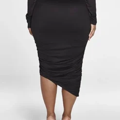 Fashion To Figure Nikita Asymmetrical Hem Knit Skirt -Pleasures SHOP x f927005d 7063 441d b5a9 8f633d04e73e