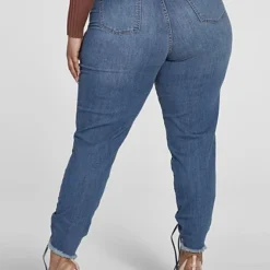 Fashion To Figure High Rise Front Drawstring Jogger Style Jeans