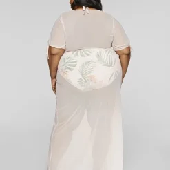 Fashion To Figure Leni Mesh Tie Front Cover-up