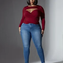 Fashion To Figure Vintage Wash Mid-Rise Frayed Skinny Jeans -Pleasures SHOP x fe1733cc ab27 49eb 918e 62ac816b21ed