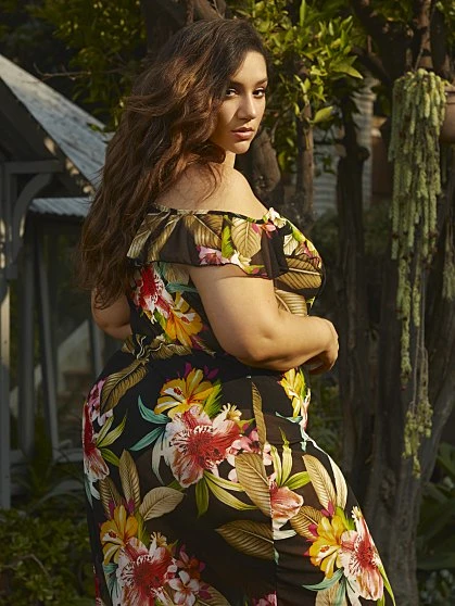 Fashion To Figure Tamara Palm Print Maxi Dress 2 Fashion To Figure Tamara Palm Print Maxi Dress - Image 2