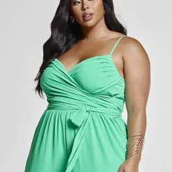 Fashion To Figure Andrea Tie Waist Jumpsuit