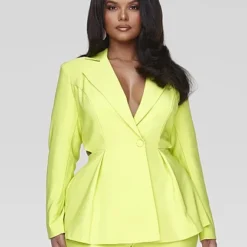 Fashion To Figure Deidre Cutout Waist Blazer -Pleasures SHOP x ff9dc34f 45c6 4cf7 931b 95d23e1cdbcb